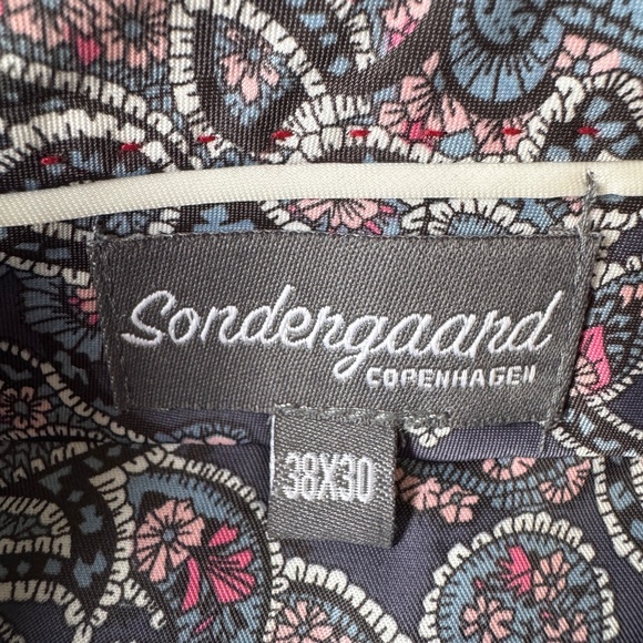 Sondergaard‎ Copenhagen Men's Gray Striped Plaid Slim Fit Dress Pants Size 38x30 - Picture 9 of 15